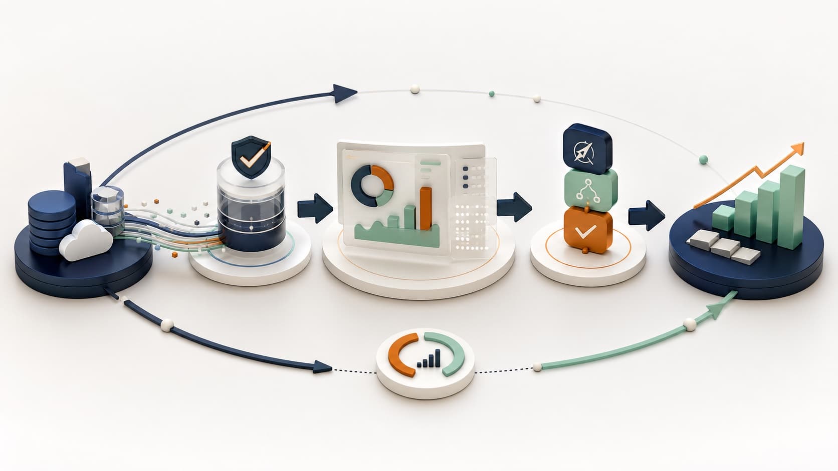 Business intelligence investment progressing through adoption to measurable outcomes